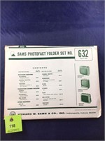 Vintage Sams Photofact Manual Folder Set #632 TVs