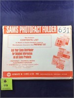 Vintage Sams Photofact Manual Folder Set #631 TVs