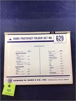 Vintage Sams Photofact Manual Folder Set #629 TVs