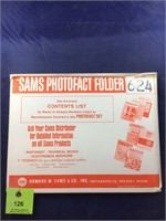 Vintage Sams Photofact Manual Folder Set #624 TVs