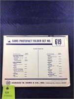 Vintage Sams Photofact Manual Folder Set #619 TVs