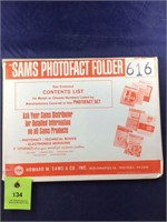 Vintage Sams Photofact Manual Folder Set #616 TVs
