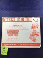 Vintage Sams Photofact Manual Folder Set #615 TVs