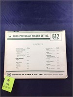 Vintage Sams Photofact Manual Folder Set #612 TVs