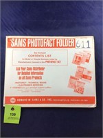 Vintage Sams Photofact Manual Folder Set #611 TVs