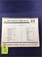 Vintage Sams Photofact Manual Folder Set #610 TVs