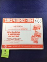 Vintage Sams Photofact Manual Folder Set #606 TVs