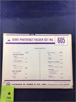 Vintage Sams Photofact Manual Folder Set #605 TVs