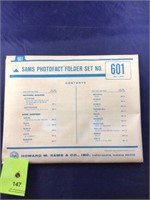 Vintage Sams Photofact Manual Folder Set #601 TVs