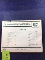 Vintage Sams Photofact Manual Folder Set #602 TVs