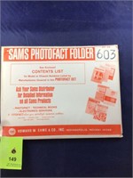Vintage Sams Photofact Manual Folder Set #603 TVs