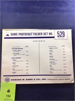Vintage Sams Photofact Manual Folder Set #529