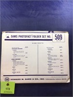 Vintage Sams Photofact Manual Folder Set #509
