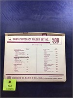 Vintage Sams Photofact Manual Folder Set #508