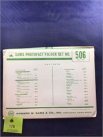 Vintage Sams Photofact Manual Folder Set #506