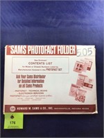 Vintage Sams Photofact Manual Folder Set #505