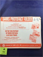 Vintage Sams Photofact Manual Folder Set #497