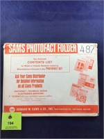Vintage Sams Photofact Manual Folder Set #487