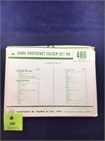 Vintage Sams Photofact Manual Folder Set #486