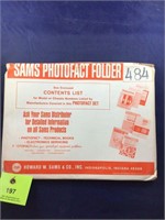 Vintage Sams Photofact Manual Folder Set #484