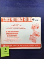 Vintage Sams Photofact Manual Folder Set #482