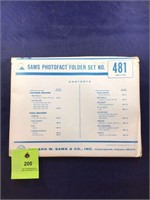 Vintage Sams Photofact Manual Folder Set #481