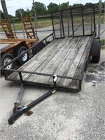 Single Axle Utility Trailer with Tailgate Ramp  6