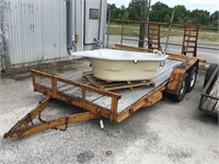 6 1/2' x 16 Tandem Axle Trailer with Ramps 1998 Mo