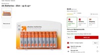 Lot of 2 AA Batteries - 20ct - up & up™