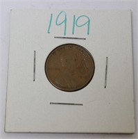 1919 Masonic "Lucky" Wheat Penny