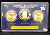 Thomas Jefferson Presidential Coin Set