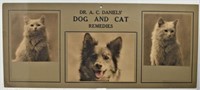 Dr. Daniels' Dog and Cat Remedies Sign