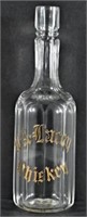 Etched Glass Back Bar Bottle W.A. Lacey