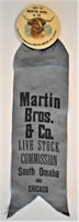 Martin Bros. & Co. Livestock Badge and Ribbon
