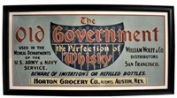 The Old Government Whiskey Canvas Banner