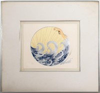 Erte "The Wave" Serigraph