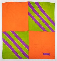 Yves Saint Laurent Vintage Colorful Silk Scarf