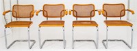 Marcel Breuer Cresca Dining Chairs, 4