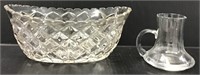 CUT CRYSTAL BOWL AND SYRUP