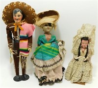3 Souvenir Dolls