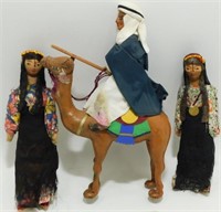 Vintage Souvenir Dolls from Jordan, Hand Made