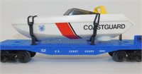 Lionel O Scale BLT 96 Flat Car with Coastguard