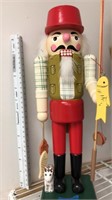 Fishing nutcracker with cat-NEW