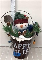 New decorative snowman in tin