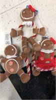 Lot of 3 Gingerbread dog toys - NEW
