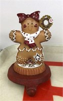Gingerbread girl stocking holder