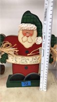Wooden decorative Santa