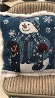 Snowman Throw pillow and blanket