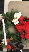 Wreath with Pointsetta's