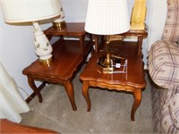 Wood End Tables - 2 matching